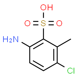 6-Amino-3-chloro-2-methylbenzenesulfonic acid Structure