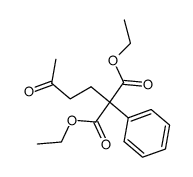 (3-oxo-butyl)-phenyl-malonic acid diethyl ester Structure