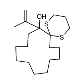 7-Isopropenyl-1,5-dithiaspiro[5.12]octadecan-7-ol Structure
