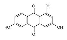 1,3,6-trihydroxyanthracene-9,10-dione结构式