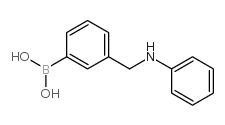 (3-((Phenylamino)methyl)phenyl)boronic acid structure