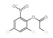 (2,4-dichloro-6-nitro-phenyl) 2-chloroacetate structure