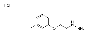 [2-(3,5-dimethylphenoxy)ethylamino]azanium,chloride结构式