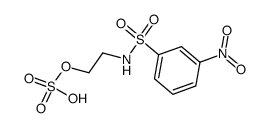 2-((3-nitrophenyl)sulfonamido)ethyl hydrogen sulfate Structure