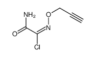 2-amino-2-oxo-N-prop-2-ynoxyethanimidoyl chloride Structure