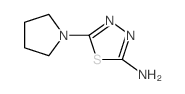5-吡咯烷-1-基-1,3,4-噻二唑-2-胺结构式