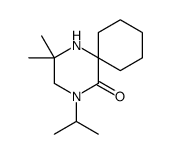 2,2-dimethyl-4-propan-2-yl-1,4-diazaspiro[5.5]undecan-5-one Structure