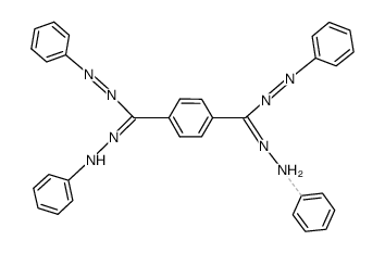 1,5,1',5'-tetraphenyl-3,3'-p-phenylene-di-formazan Structure