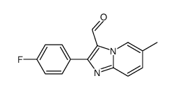 2-(4-FLUORO-PHENYL)-6-METHYL-IMIDAZO[1,2-A]-PYRIDINE-3-CARBALDEHYDE Structure