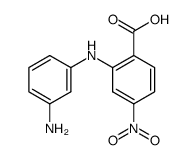 2-(3-amino-anilino)-4-nitro-benzoic acid结构式