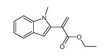 Ethyl α-(N-methylindol-2-yl)acrylate结构式
