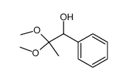 2,2-dimethoxy-1-phenyl-1-propanol结构式