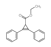 2-Cyclopropene-1-carboxylicacid, 2,3-diphenyl-, ethyl ester Structure