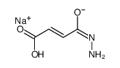 (Z)-4-Hydrazino-4-oxo-2-butenoic acid sodium salt structure