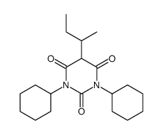 5-sec-Butyl-1,3-dicyclohexyl-2,4,6(1H,3H,5H)-pyrimidinetrione Structure