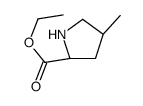 L-Proline, 4-methyl-, ethyl ester, cis- (9CI) structure