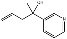 2-(pyridin-3-yl)-4-penten-2-ol结构式