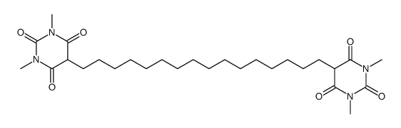 5,5'-(hexadecane-1,16-diyl)bis(1,3-dimethylpyrimidine-2,4,6(1H,3H,5H)-trione)结构式