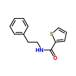 N-(2-Phenylethyl)-2-thiophenecarboxamide结构式