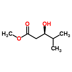 Methyl (3R)-3-hydroxy-4-methylpentanoate Structure