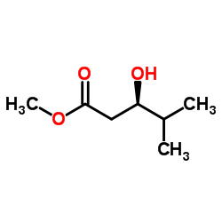 Methyl (3R)-3-hydroxy-4-methylpentanoate结构式