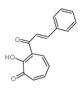 2,4,6-Cycloheptatrien-1-one,2-hydroxy-3-(1-oxo-3-phenyl-2-propen-1-yl)- picture