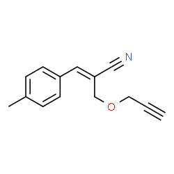 2-Propenenitrile,3-(4-methylphenyl)-2-[(2-propynyloxy)methyl]-,(2Z)-(9CI) structure