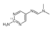 N'-(2-氨基-5-嘧啶-2-11C)-N,N-二甲基甲脒结构式