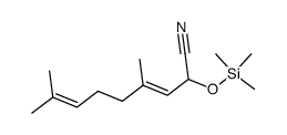 (E)-4,8-dimethyl-2-(trimethylsilyloxy)nona-3,7-dienenitrile结构式