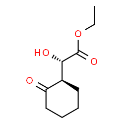 Cyclohexaneacetic acid,-alpha--hydroxy-2-oxo-, ethyl ester, (-alpha-S,1R)- (9CI) structure