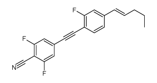 2,6-difluoro-4-[2-(2-fluoro-4-pent-1-enylphenyl)ethynyl]benzonitrile结构式