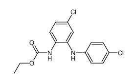 ethyl (4-chloro-2-((4-chlorophenyl)amino)phenyl)carbamate结构式