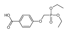 4-(diethoxyphosphorylmethoxy)benzoic acid Structure