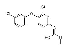 methyl N-[3-chloro-4-(3-chlorophenoxy)phenyl]carbamate结构式
