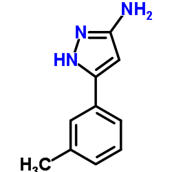 3-(m-甲苯基)-1H-吡唑-5-胺结构式