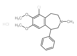 6-Chloro-7,8-dimethoxy-3-methyl-1-phenyl-2,3,4,5-tetrahydro-1H-3-benzazepine structure