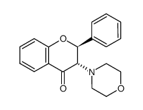 (2S,3S)-3-morpholino-2-phenylchroman-4-one Structure