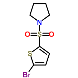 1-[(5-Bromo-2-thienyl)sulfonyl]pyrrolidine Structure