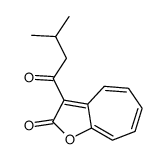 3-(3-methylbutanoyl)cyclohepta[b]furan-2-one Structure