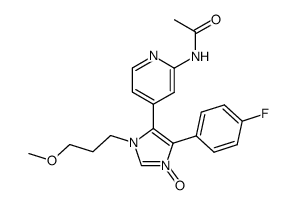 N-{4-[5-(4-fluorophenyl)-1-oxy-3-(3-methoxypropyl)-3H-imidazol-4-yl]pyridin-2-yl}acetamide Structure
