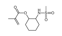 [2-(methanesulfonamido)cyclohexyl] 2-methylprop-2-enoate结构式