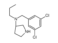 (3S)-N-[(3,5-dichlorophenyl)methyl]-N-propylpyrrolidin-3-amine结构式