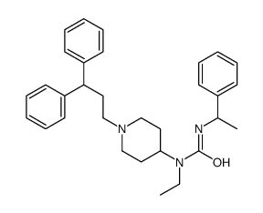 1-[1-(3,3-diphenylpropyl)piperidin-4-yl]-1-ethyl-3-(1-phenylethyl)urea Structure
