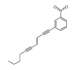 1-dec-3-en-1,5-diynyl-3-nitrobenzene结构式