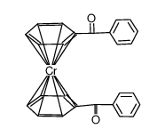 bis(benzoyl-η6-benzene)chromium Structure