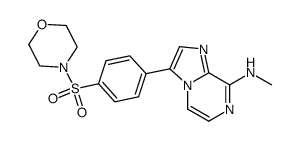 Methyl-{3-[4-(morpholine-4-sulfonyl)-phenyl]-imidazo[1,2-a]pyrazin-8-yl}-amine Structure