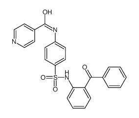 N-[4-[(2-benzoylphenyl)sulfamoyl]phenyl]pyridine-4-carboxamide结构式