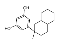 5-(2-methyl-3,4,4a,5,6,7,8,8a-octahydro-1H-naphthalen-2-yl)benzene-1,3-diol Structure