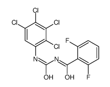 2,6-difluoro-N-[(2,3,4,5-tetrachlorophenyl)carbamoyl]benzamide结构式