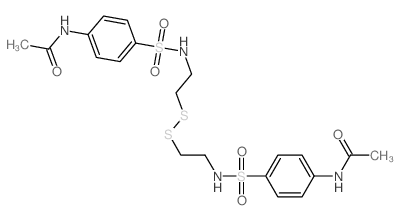 N-(4-(((2-((2-(((4-(Acetylamino)phenyl)sulfonyl)amino)ethyl)dithio)ethyl)amino)sulfonyl)phenyl)acetamide picture